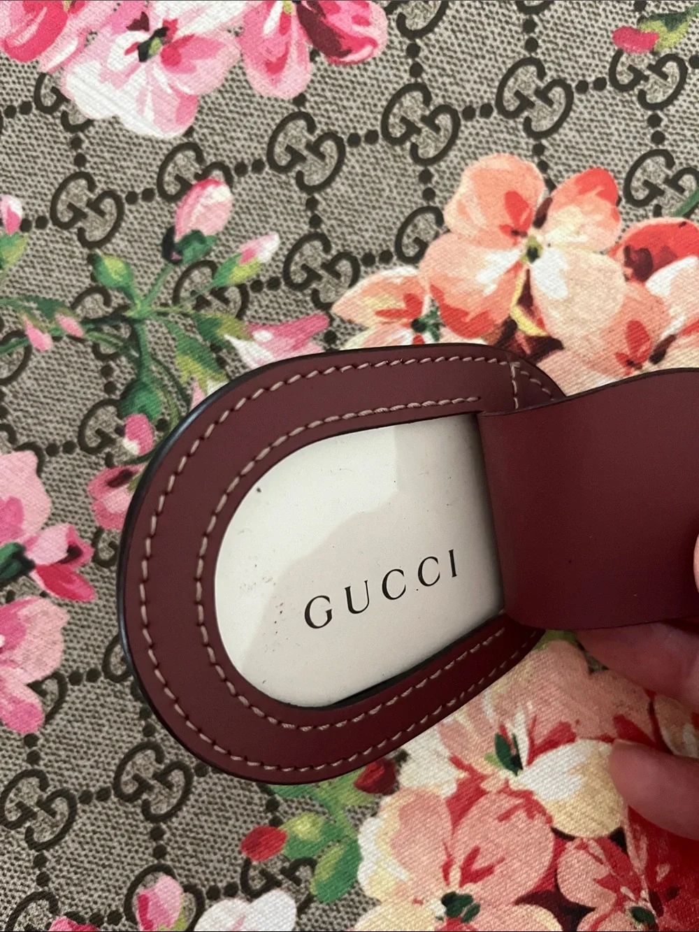 Gucci Floral GG Supreme Tote in Pink and Brown